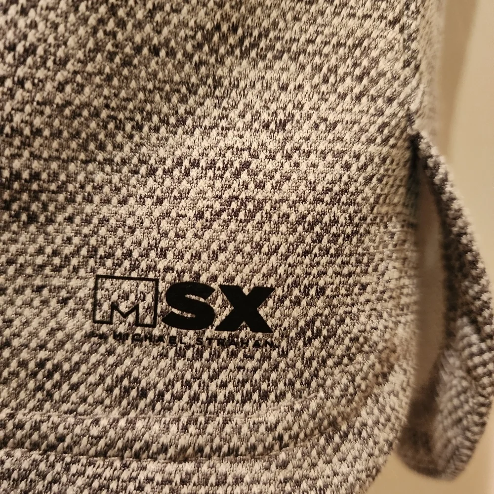Michael Strahan MSX Boys gray short sleeve hooded shirt Size M 10/12